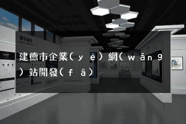 建德市企業(yè)網(wǎng)站開發(fā)