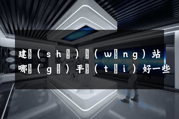 建設(shè)網(wǎng)站哪個(gè)平臺(tái)好一些