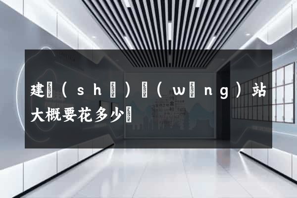 建設(shè)網(wǎng)站大概要花多少錢