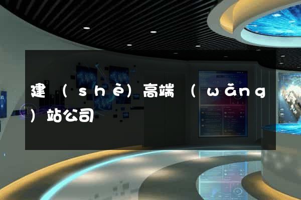 建設(shè)高端網(wǎng)站公司