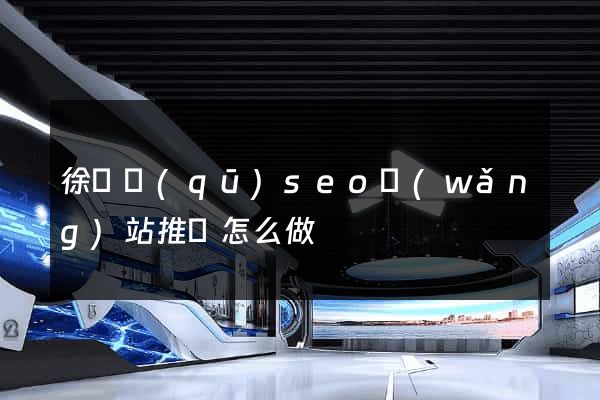徐匯區(qū)seo網(wǎng)站推廣怎么做