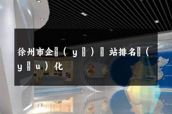 徐州市企業(yè)網站排名優(yōu)化