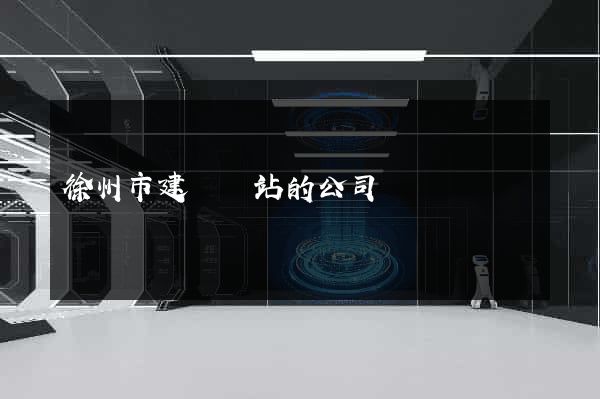 徐州市建設網站的公司