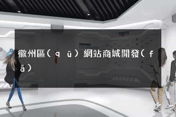 徽州區(qū)網站商城開發(fā)