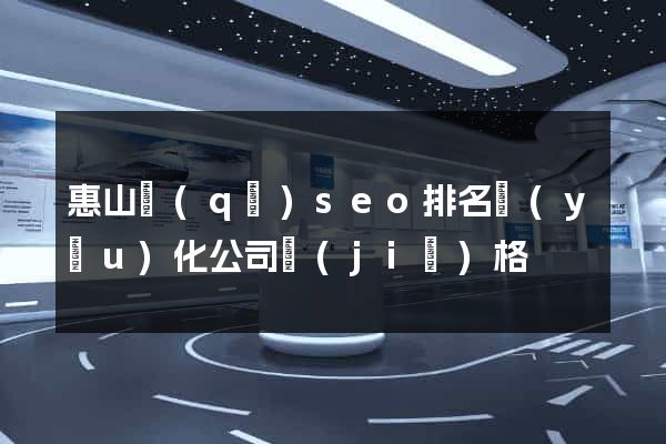 惠山區(qū)seo排名優(yōu)化公司價(jià)格
