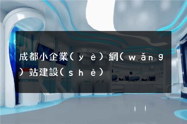 成都小企業(yè)網(wǎng)站建設(shè)