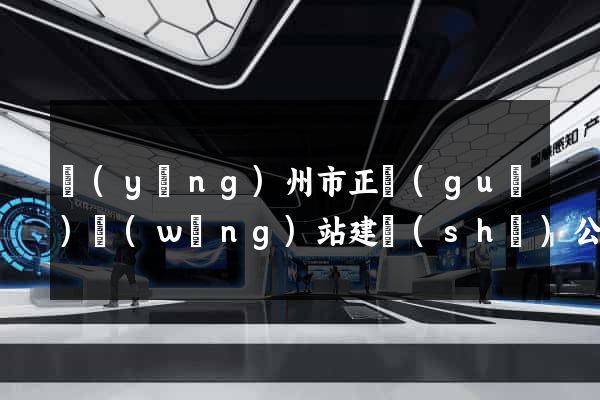 揚(yáng)州市正規(guī)網(wǎng)站建設(shè)公司