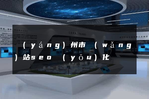 揚(yáng)州市網(wǎng)站seo優(yōu)化