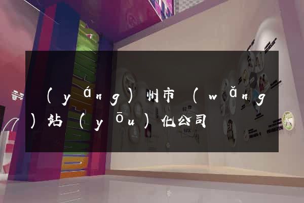 揚(yáng)州市網(wǎng)站優(yōu)化公司