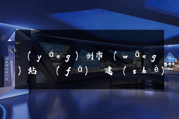 揚(yáng)州市網(wǎng)站開發(fā)與建設(shè)