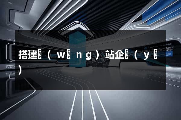 搭建網(wǎng)站企業(yè)