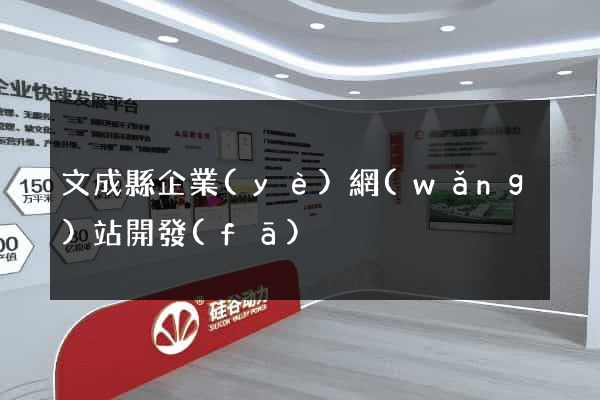 文成縣企業(yè)網(wǎng)站開發(fā)