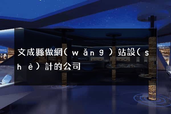文成縣做網(wǎng)站設(shè)計的公司