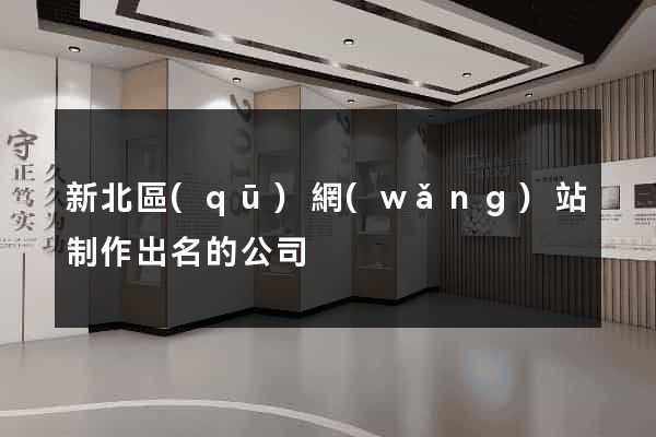 新北區(qū)網(wǎng)站制作出名的公司
