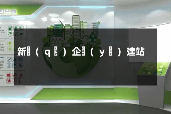 新區(qū)企業(yè)建站