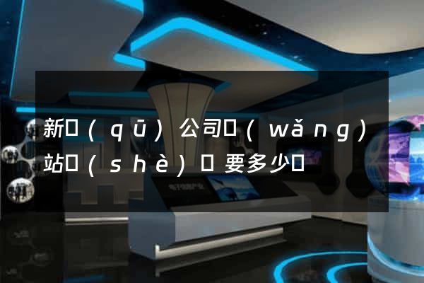 新區(qū)公司網(wǎng)站設(shè)計要多少錢