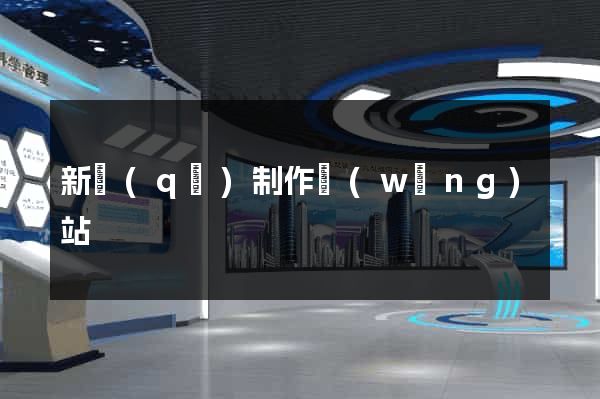新區(qū)制作網(wǎng)站