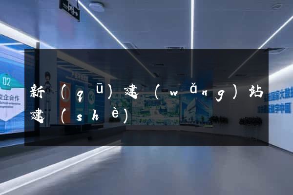 新區(qū)建網(wǎng)站建設(shè)