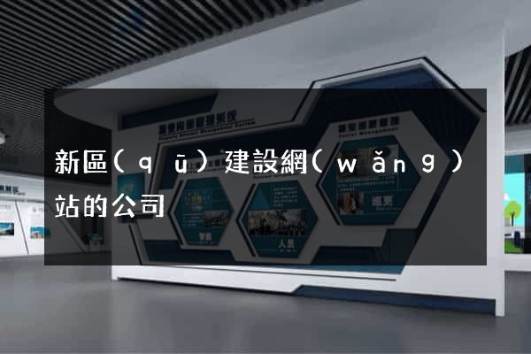 新區(qū)建設網(wǎng)站的公司