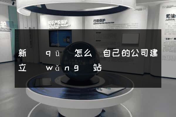 新區(qū)怎么給自己的公司建立網(wǎng)站