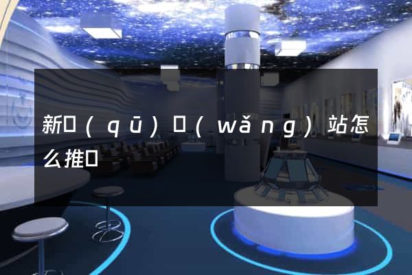 新區(qū)網(wǎng)站怎么推廣