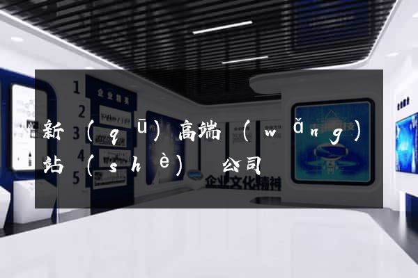 新區(qū)高端網(wǎng)站設(shè)計公司