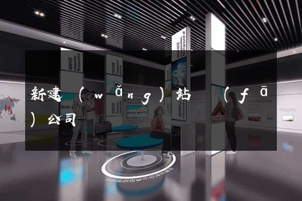 新建網(wǎng)站開發(fā)公司