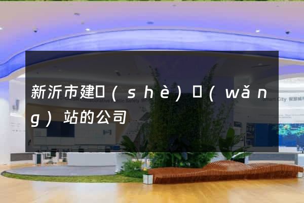 新沂市建設(shè)網(wǎng)站的公司