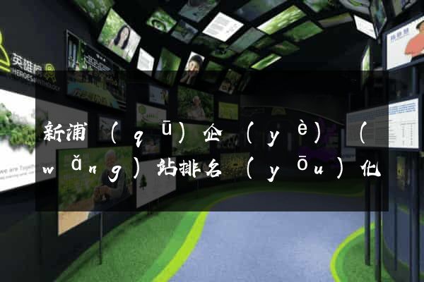 新浦區(qū)企業(yè)網(wǎng)站排名優(yōu)化
