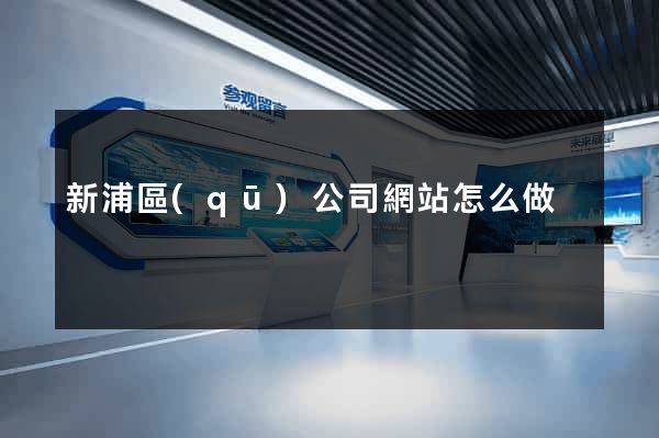新浦區(qū)公司網站怎么做