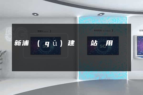 新浦區(qū)建個網站費用