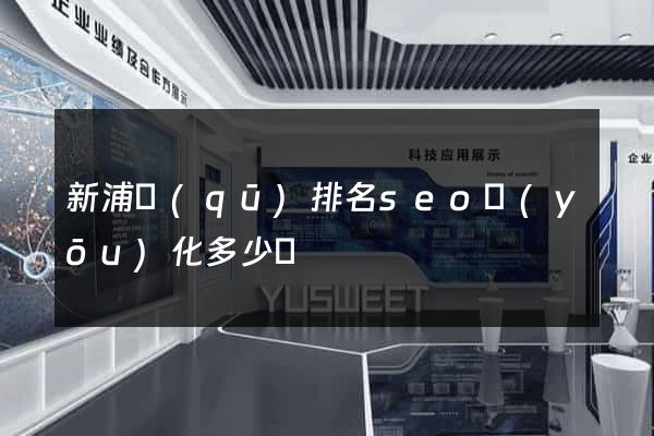 新浦區(qū)排名seo優(yōu)化多少錢
