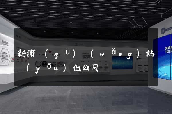 新浦區(qū)網(wǎng)站優(yōu)化公司