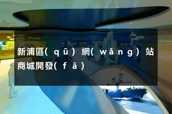 新浦區(qū)網(wǎng)站商城開發(fā)