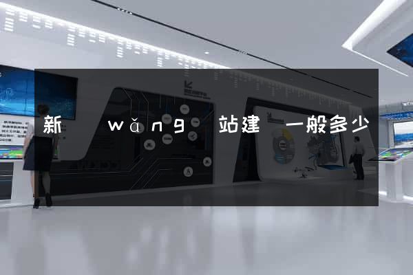 新網(wǎng)站建設一般多少錢