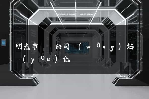 明光市設計公司網(wǎng)站優(yōu)化