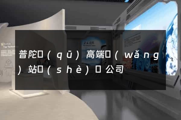 普陀區(qū)高端網(wǎng)站設(shè)計公司