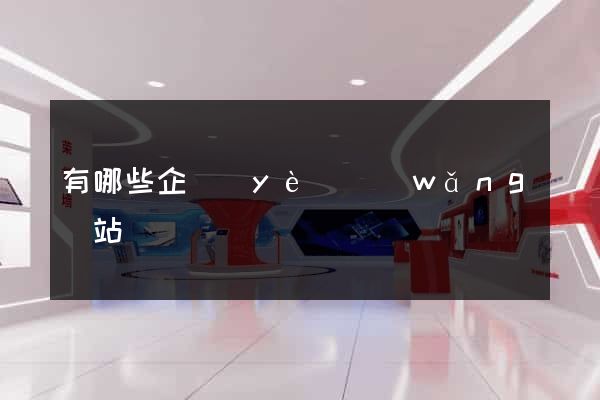 有哪些企業(yè)網(wǎng)站