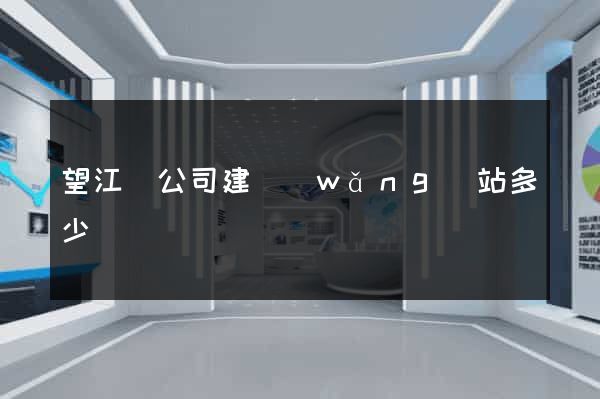望江縣公司建網(wǎng)站多少錢