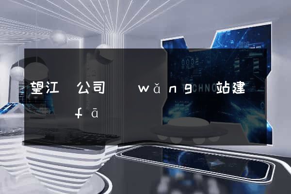 望江縣公司網(wǎng)站建設開發(fā)