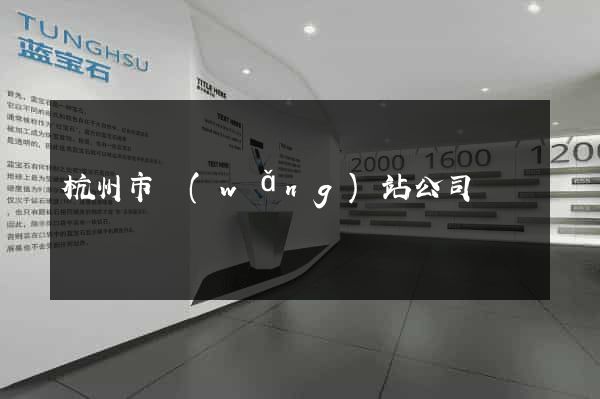 杭州市網(wǎng)站公司