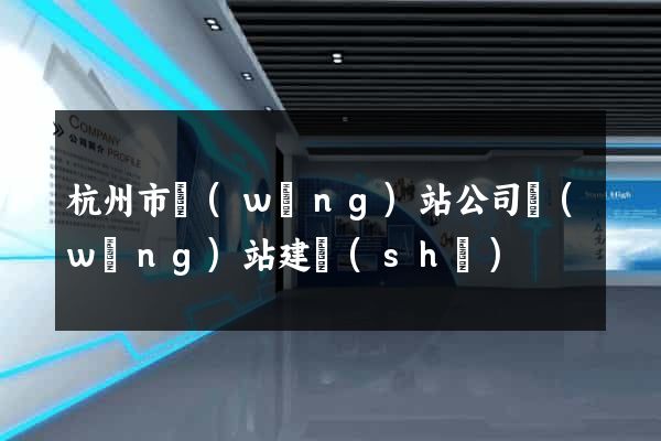 杭州市網(wǎng)站公司網(wǎng)站建設(shè)