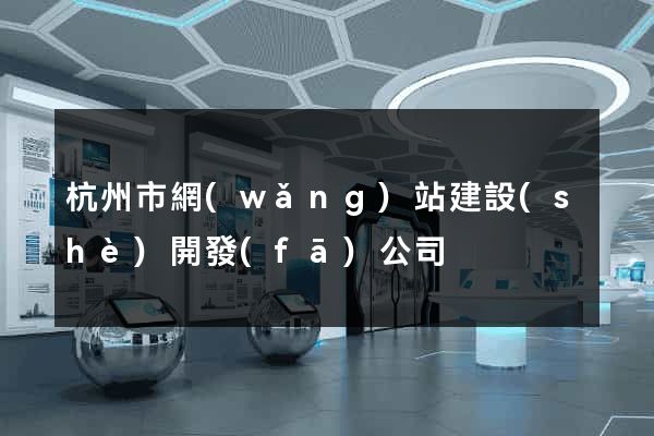 杭州市網(wǎng)站建設(shè)開發(fā)公司
