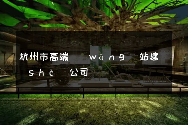 杭州市高端網(wǎng)站建設(shè)公司