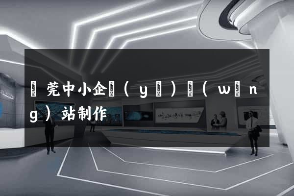 東莞中小企業(yè)網(wǎng)站制作