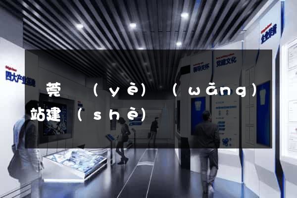 東莞專業(yè)網(wǎng)站建設(shè)
