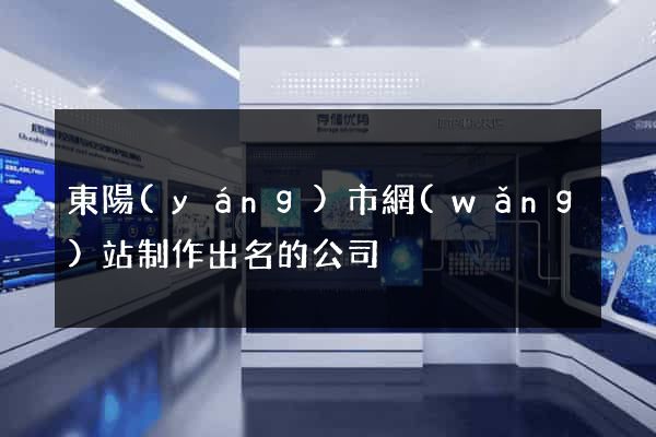 東陽(yáng)市網(wǎng)站制作出名的公司