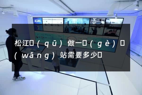松江區(qū)做一個(gè)網(wǎng)站需要多少錢