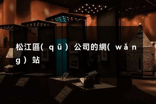 松江區(qū)公司的網(wǎng)站