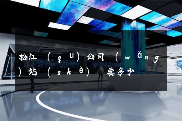 松江區(qū)公司網(wǎng)站設(shè)計要多少錢